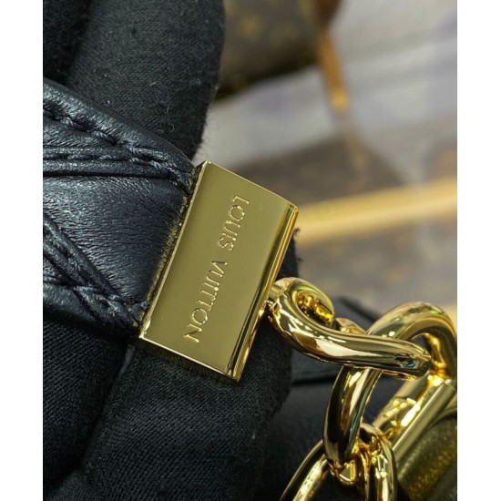 Replica Louis Vuitton GO-14 MM Malletage Bag M23682 Black