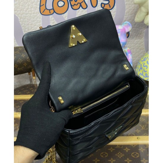 Replica Louis Vuitton GO-14 MM Malletage Bag M23682 Black