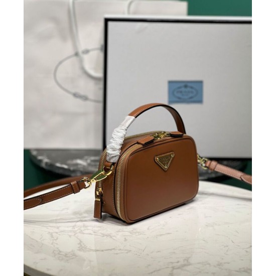 Replica Prada Odette Leather Mini-bag 1BH203 Coffee Replica Prada Odette Leather Mini-bag 1BH203 Coffee