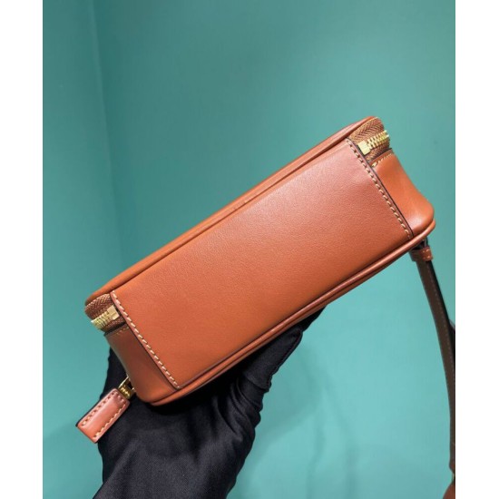 Replica Prada Odette Leather Mini-bag 1BH203 Coffee Replica Prada Odette Leather Mini-bag 1BH203 Coffee