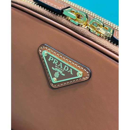 Replica Prada Odette Leather Mini-bag 1BH203 Coffee Replica Prada Odette Leather Mini-bag 1BH203 Coffee