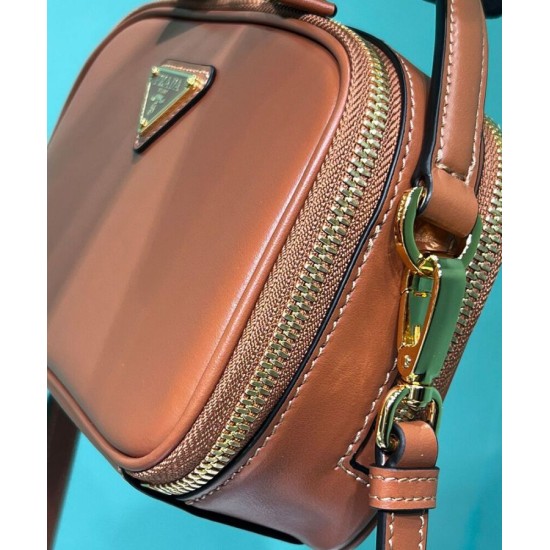 Replica Prada Odette Leather Mini-bag 1BH203 Coffee Replica Prada Odette Leather Mini-bag 1BH203 Coffee