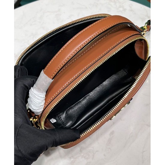 Replica Prada Odette Leather Mini-bag 1BH203 Coffee Replica Prada Odette Leather Mini-bag 1BH203 Coffee