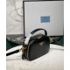 Replica Prada Odette Leather Mini-bag 1BH203 Black Fake Prada Odette Leather Mini-bag 1BH203 Black Replica
