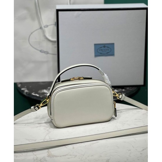 Fake Prada Odette Leather Mini-bag 1BH203 Cream Replica Replica Prada Odette Leather Mini-bag 1BH203 Cream