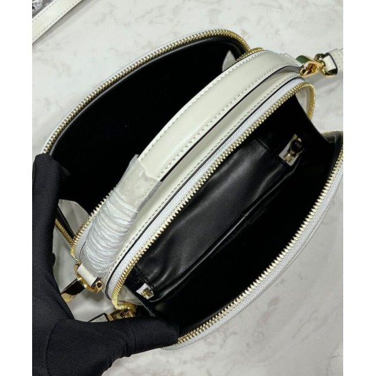 Fake Prada Odette Leather Mini-bag 1BH203 Cream Replica Replica Prada Odette Leather Mini-bag 1BH203 Cream