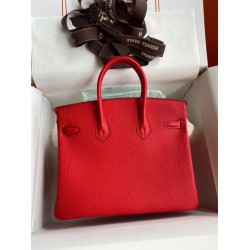 Fake Hermes Birkin 25 Retourne Bag Red Clemence Replica Replica Hermes Birkin 25 Retourne Bag Red Clemence