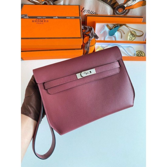 Fake Hermes Kelly Depeches 25 Pouch Bordeaux Epsom Calfskin Replica Replica Hermes Kelly Depeches 25 Pouch Bordeaux Epsom Calfskin