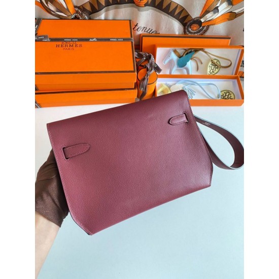 Fake Hermes Kelly Depeches 25 Pouch Bordeaux Epsom Calfskin Replica Replica Hermes Kelly Depeches 25 Pouch Bordeaux Epsom Calfskin