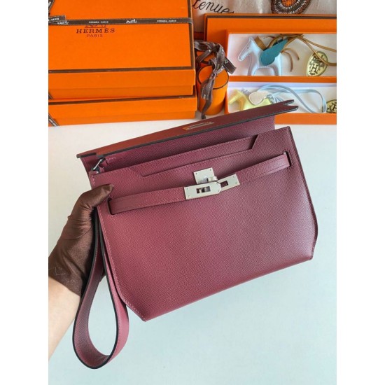 Fake Hermes Kelly Depeches 25 Pouch Bordeaux Epsom Calfskin Replica Replica Hermes Kelly Depeches 25 Pouch Bordeaux Epsom Calfskin
