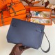 Replica Hermes Kelly Depeches 25 Pouch Blue Saphir Epsom Calfskin Fake Hermes Kelly Depeches 25 Pouch Blue Saphir Epsom Calfskin Replica