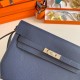 Replica Hermes Kelly Depeches 25 Pouch Blue Saphir Epsom Calfskin Fake Hermes Kelly Depeches 25 Pouch Blue Saphir Epsom Calfskin Replica