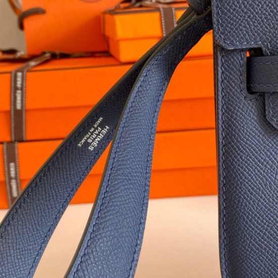 Replica Hermes Kelly Depeches 25 Pouch Blue Saphir Epsom Calfskin Fake Hermes Kelly Depeches 25 Pouch Blue Saphir Epsom Calfskin Replica