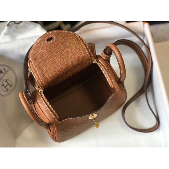 Fake Hermes Lindy Mini Bag Gold Clemence Calfskin Replica Replica Hermes Lindy Mini Bag Gold Clemence Calfskin