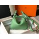 Replica Hermes Lindy Mini Bag Green Clemence Calfskin Replica Hermes Lindy Mini Bag Green Clemence Calfskin