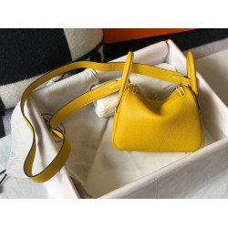 Replica Hermes Lindy Mini Bag Yellow Clemence Calfskin Fake Hermes Lindy Mini Bag Yellow Clemence Calfskin Replica