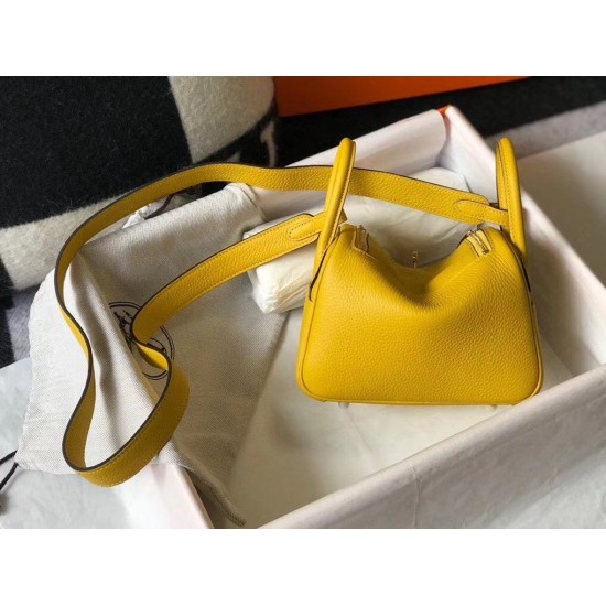 Replica Hermes Lindy Mini Bag Yellow Clemence Calfskin Fake Hermes Lindy Mini Bag Yellow Clemence Calfskin Replica
