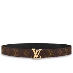 Replica Louis Vuitton LV Initiales 30MM Reversible Belt M0565V Monogram Canvas