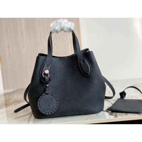 Fake Louis Vuitton Blossom PM Bag Mahina m21848 Black Replica