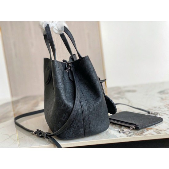 Fake Louis Vuitton Blossom PM Bag Mahina m21848 Black Replica