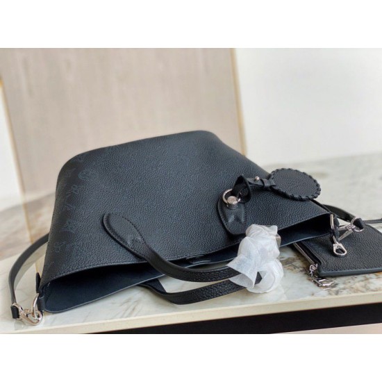Fake Louis Vuitton Blossom PM Bag Mahina m21848 Black Replica