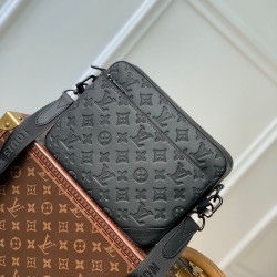 Replica Louis Vuitton Trio Messenger Bag in Monogram-embossed Leather M46602