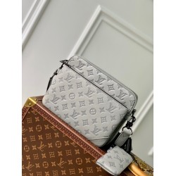 Replica Louis Vuitton Trio Messenger Bag in Monogram-embossed Leather M46603