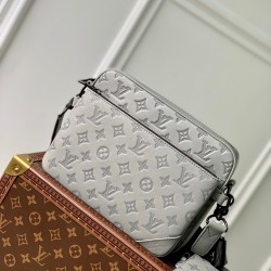 Replica Louis Vuitton Trio Messenger Bag in Monogram-embossed Leather M46603