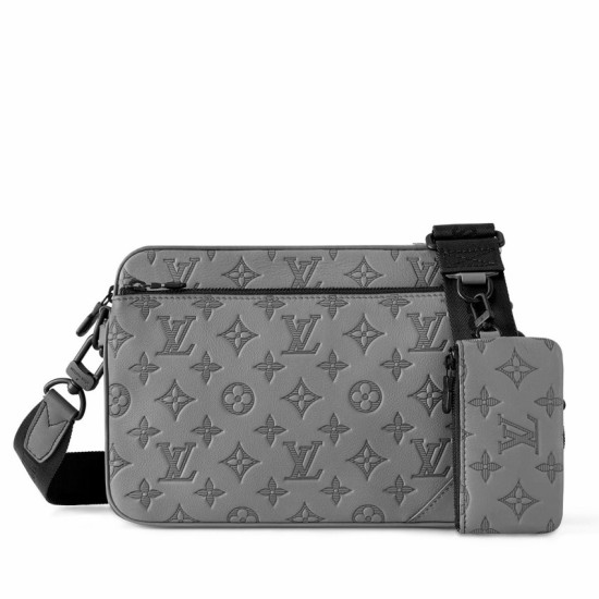 Replica Louis Vuitton Trio Messenger Bag in Monogram-embossed Leather M46603 Replica Louis Vuitton Trio Messenger Bag in Monogram-embossed Leather M46603