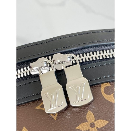 Replica Louis Vuitton Discovery Backpack PM in Monogram Macassar Canvas M46684