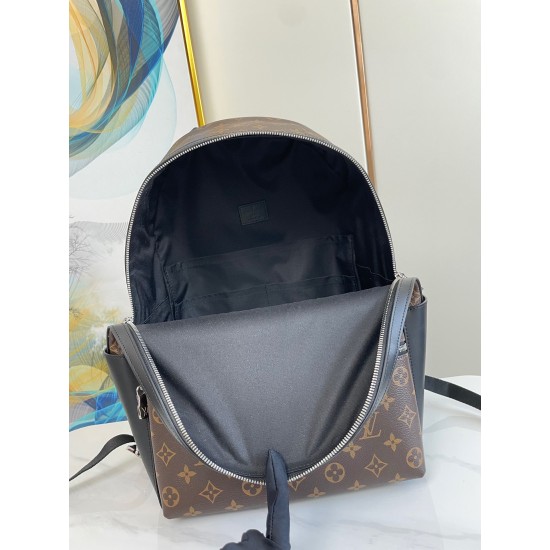 Replica Louis Vuitton Discovery Backpack PM in Monogram Macassar Canvas M46684