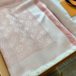 Replica Louis Vuitton Monogram Shawl M72046 Pink