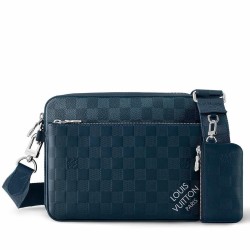 Fake Louis Vuitton Trio Messenger Bag in Damier Infini Leather N40438 Replica