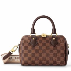 Replica Louis Vuitton Speedy Bandouliere 20 Bag N40489 Damier Ebene Canvas 