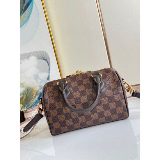 Replica Louis Vuitton Speedy Bandouliere 20 Bag N40489 Damier Ebene Canvas Replica Louis Vuitton Speedy Bandouliere 20 Bag N40489 Damier Ebene Canvas