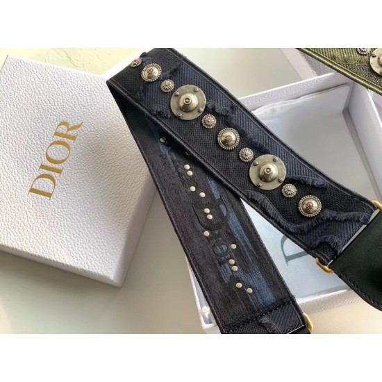 Replica Dior Shoulder Strap Camouflage Embroidered Canvas Blue Replica Dior Shoulder Strap Camouflage Embroidered Canvas Blue