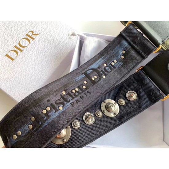 Replica Dior Shoulder Strap Camouflage Embroidered Canvas Blue Replica Dior Shoulder Strap Camouflage Embroidered Canvas Blue