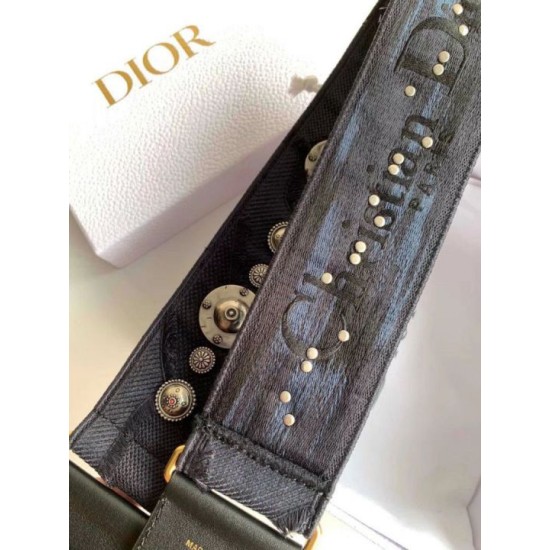 Replica Dior Shoulder Strap Camouflage Embroidered Canvas Blue Replica Dior Shoulder Strap Camouflage Embroidered Canvas Blue