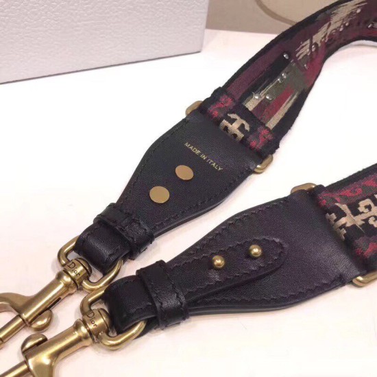 Replica Dior Canvas Bohemian-inspired Strap Red Fake Dior Canvas Bohemian-inspired Strap Red Replica