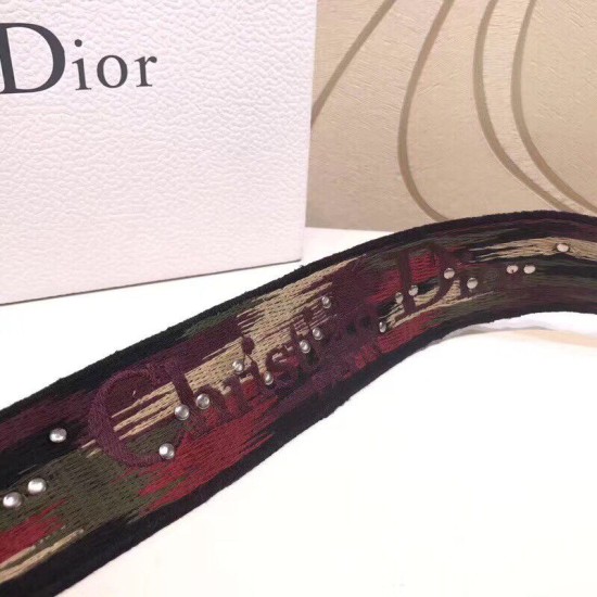 Replica Dior Canvas Bohemian-inspired Strap Red Fake Dior Canvas Bohemian-inspired Strap Red Replica