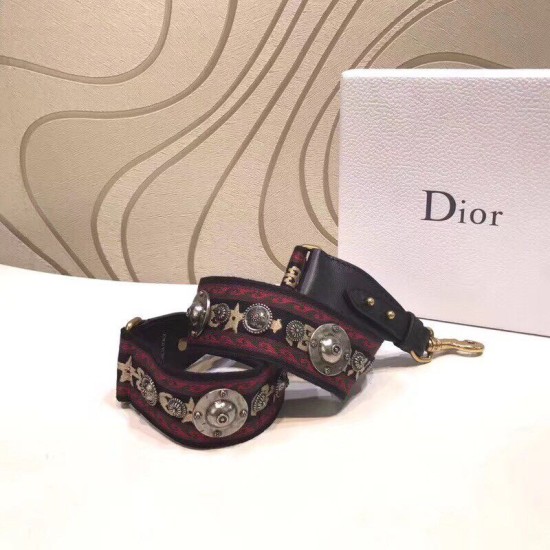Replica Dior Canvas Bohemian-inspired Strap Red Fake Dior Canvas Bohemian-inspired Strap Red Replica