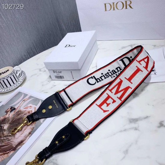 Replica Christian Dior Shoulder Strap With Multicolored Je t’aime Motif Replica Christian Dior Shoulder Strap With Multicolored Je t’aime Motif