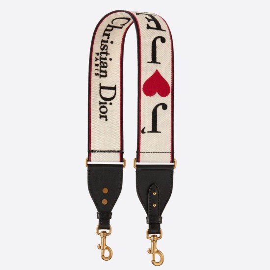 Replica Christian Dior Shoulder Strap With Multicolored Je t’aime Motif Replica Christian Dior Shoulder Strap With Multicolored Je t’aime Motif