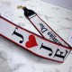 Replica Christian Dior Shoulder Strap With Multicolored Je t’aime Motif Replica Christian Dior Shoulder Strap With Multicolored Je t’aime Motif