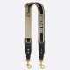 Fake Dior Embroidery Adjustable Shoulder Strap Black Replica Replica Dior Embroidery Adjustable Shoulder Strap Black