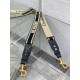 Replica Dior Adjustable Shoulder Strap with Ring Embroidery Canvas Blue Replica Dior Adjustable Shoulder Strap with Ring Embroidery Canvas Blue