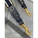 Replica Dior Adjustable Shoulder Strap with Ring Embroidery Canvas Blue Replica Dior Adjustable Shoulder Strap with Ring Embroidery Canvas Blue