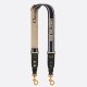 Replica Dior Adjustable Shoulder Strap with Ring Embroidery Canvas Blue Replica Dior Adjustable Shoulder Strap with Ring Embroidery Canvas Blue
