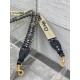 Fake Dior Shoulder Strap with Ring Oblique Embroidery with Medallions Blue Replica Replica Dior Shoulder Strap with Ring Oblique Embroidery with Medallions Blue