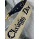 Fake Dior Shoulder Strap with Ring Oblique Embroidery with Medallions Blue Replica Replica Dior Shoulder Strap with Ring Oblique Embroidery with Medallions Blue